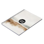 Minimalistisch natuurlijk aquarel abstract patroon notitieboek (Linkerzijde)