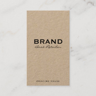 minimalistisch natuurlijk visitekaartje