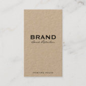 minimalistisch natuurlijk visitekaartje (Voorkant)