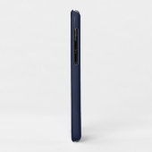 Minimalistisch Navy Blue Professional Eenvoudig Case-Mate iPhone Case (Achterkant/links)