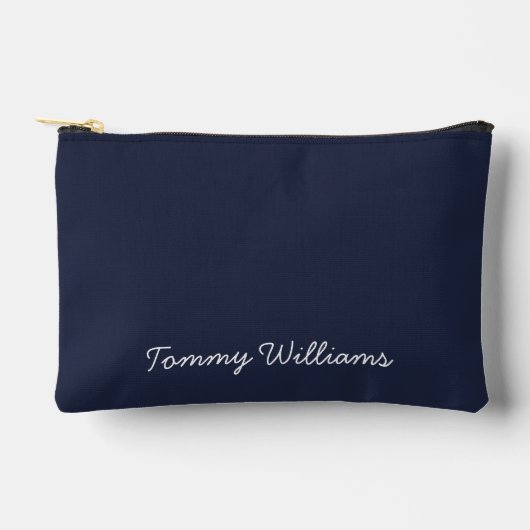Minimalistisch Navy Blue Professional Eenvoudig Etui (Voorkant)