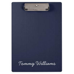 Minimalistisch Navy Blue Professional Eenvoudig Klembord
