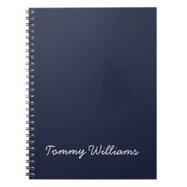 Minimalistisch Navy Blue Professional Eenvoudig Notitieboek