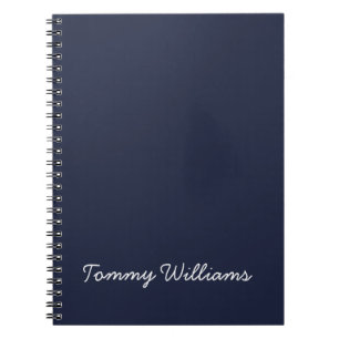 Minimalistisch Navy Blue Professional Eenvoudig Notitieboek