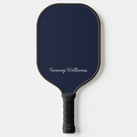 Minimalistisch Navy Blue Professional Eenvoudig Pickleball Paddle (Voorkant)