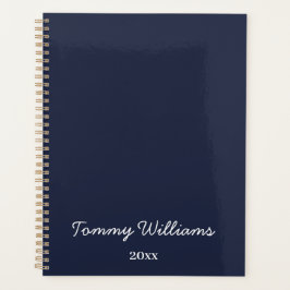 Minimalistisch Navy Blue Professional Eenvoudig Planner