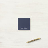 Minimalistisch Navy Blue Professional Eenvoudig Post-it® Notes (Op bureau)