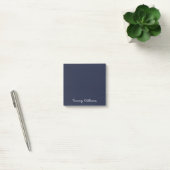 Minimalistisch Navy Blue Professional Eenvoudig Post-it® Notes (Kantoor)