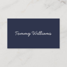 Minimalistisch Navy Blue Professional Eenvoudig