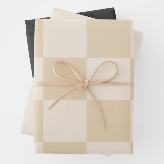 Minimalistisch neutraal aangepaste inpakpapier (In situ)