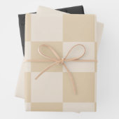 Minimalistisch neutraal aangepaste inpakpapier vel (In situ)