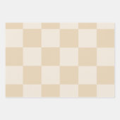 Minimalistisch neutraal aangepaste inpakpapier vel (Voorkant)