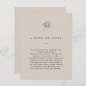 Minimalistisch neutraal forenscheut informatiekaartje (Voorkant / Achterkant)