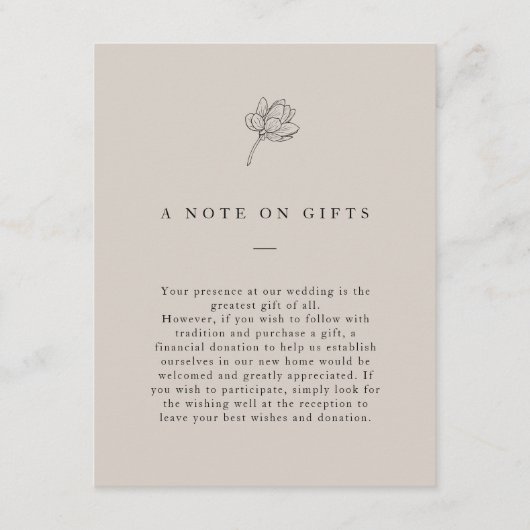 Minimalistisch neutraal forenscheut informatiekaartje (Voorkant)