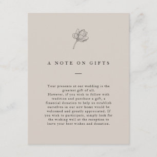 Minimalistisch neutraal forenscheut informatiekaartje