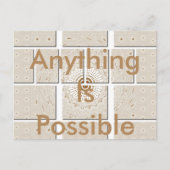 Minimalistisch neutraal geometrisch beige toonontw briefkaart (Voorkant)