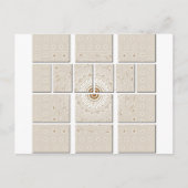 Minimalistisch neutraal geometrisch beige toonontw briefkaart (Voorkant)