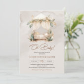 Minimalistisch neutraal kinderkamer hoek tropisch  kaart (Staand voorkant)