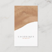 Minimalistisch | Neutraal | WATERVERF Visitekaartje (Voorkant)