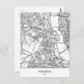 minimalistisch New Delhi India Briefkaart (Voorkant / Achterkant)