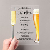 Minimalistisch Niets Fancy Alleen Liefde Bubbels & Acryl Uitnodigingen (Insitu (Draagbaar))