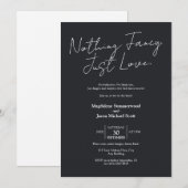 Minimalistisch niets Fancy Casual feest zwart Kaart (Voorkant / Achterkant)