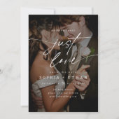 Minimalistisch niets Fancy, gewoon liefde foto ove Save The Date (Voorkant)