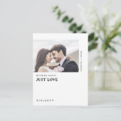 Minimalistisch niets Fancy houdt gewoon van sparen Briefkaart (Staand voorkant)