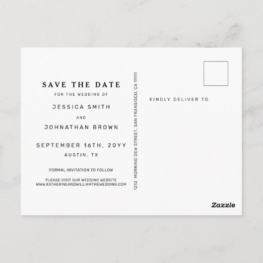 Minimalistisch niets Fancy houdt gewoon van sparen Briefkaart (Achterkant)