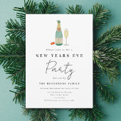 Minimalistisch nieuwjaarsfeest kaart