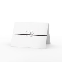 Minimalistisch nieuwjaarsfeest | Wenskaart