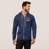 Minimalistisch 'No Kings'-ontwerp met ritssluiting Hoodie (Voorkant volledig)