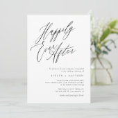 Minimalistisch, nog lang en gelukkig na een bruilo kaart (Staand voorkant)