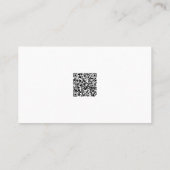 Minimalistisch notaris openbare QR code sociale me Visitekaartje (Achterkant)