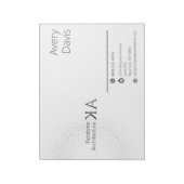 Minimalistisch Notitieblok van een modern architec (Linkerzijde)