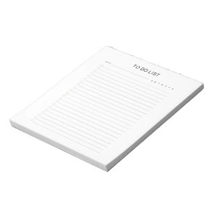Minimalistisch Notitieblok van takenlijst