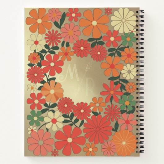 Minimalistisch Notitieboek met monogram van 8,5 x  (Achterkant)