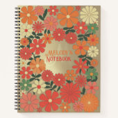 Minimalistisch Notitieboek met monogram van 8,5 x (Voorkant)