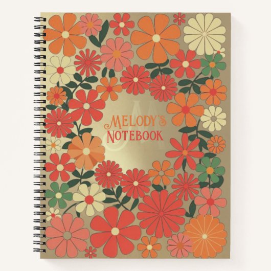 Minimalistisch Notitieboek met monogram van 8,5 x  (Voorkant)