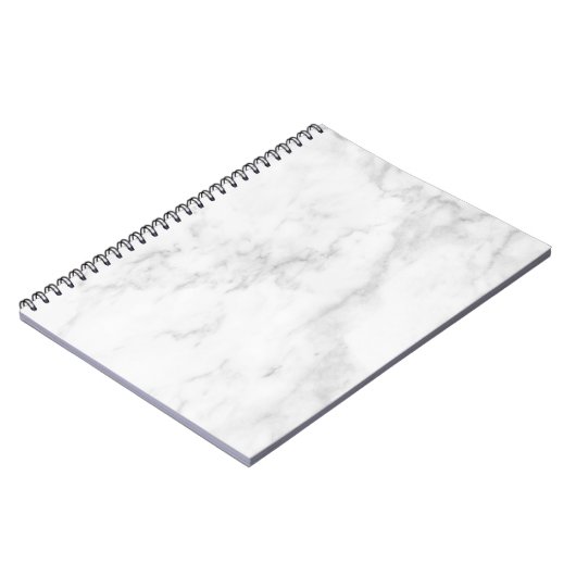 Minimalistisch Notitieboek met zwarte en witte mar (Linkerzijde)