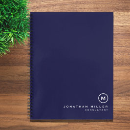Minimalistisch Notitieboek van het Initiaal van de