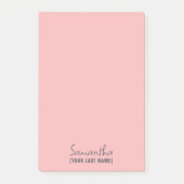 Minimalistisch Notitieboek voor Vrouwen | Roze Bei Post-it® Notes (Voorkant)