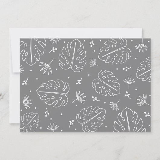 Minimalistisch Oerwoud Safari Kaart (Achterkant)