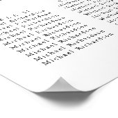 Minimalistisch Olijfblad Bruiloft 15 Tafel Zitplaa Poster (Hoek)