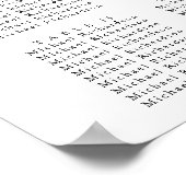 Minimalistisch Olijfblad Bruiloft 16 Tafel Zitplaa Poster (Hoek)