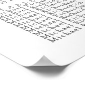 Minimalistisch Olijfblad Bruiloft 18 Tafel Zitplaa Poster (Hoek)