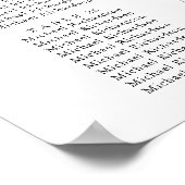 Minimalistisch Olijfblad Bruiloft 30 Tafel Zitplaa Poster (Hoek)