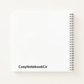 Minimalistisch Olijfgroen Notitieboek (Achterkant)