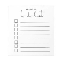 Minimalistisch om lijst te doen notitieblok