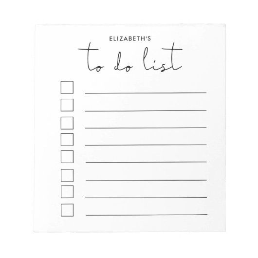 Minimalistisch om lijst te doen notitieblok (Voorkant)